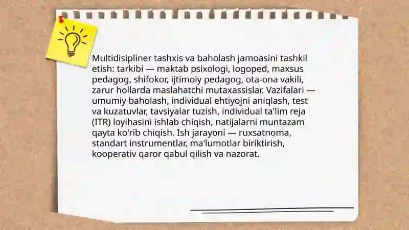 Alohida ta'lim ehtiyojlarini aniqlash va dastlabki skrining 4