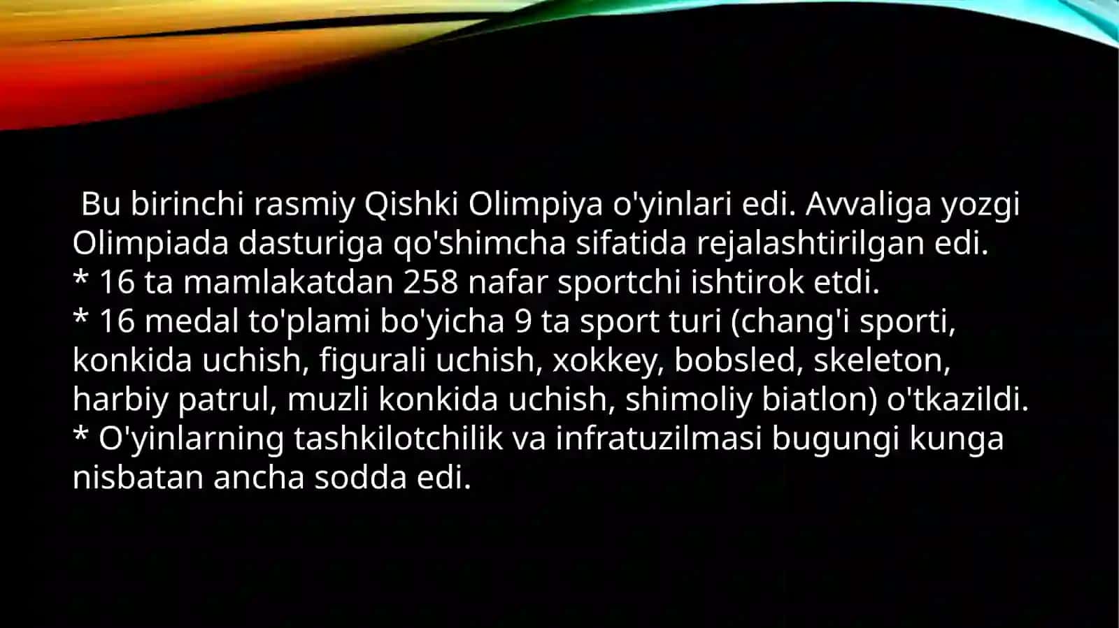 1924-1936 yillarda o‘tkazilgan qishki Olimpiya o‘yinlari 4