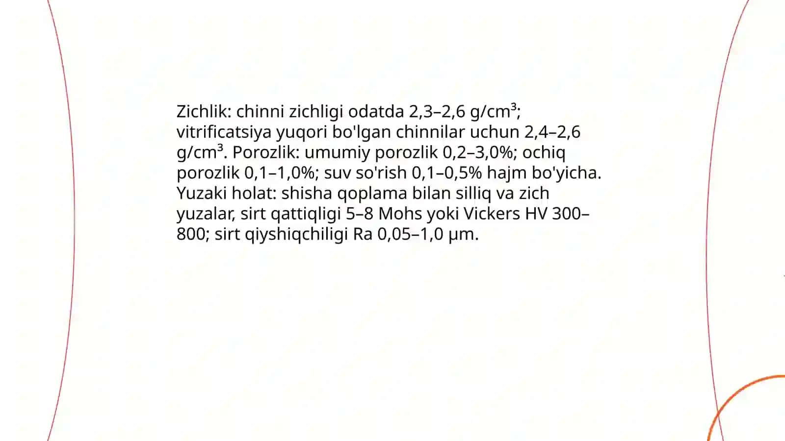 Chinni materiallari va ularning xususiyatlari 4
