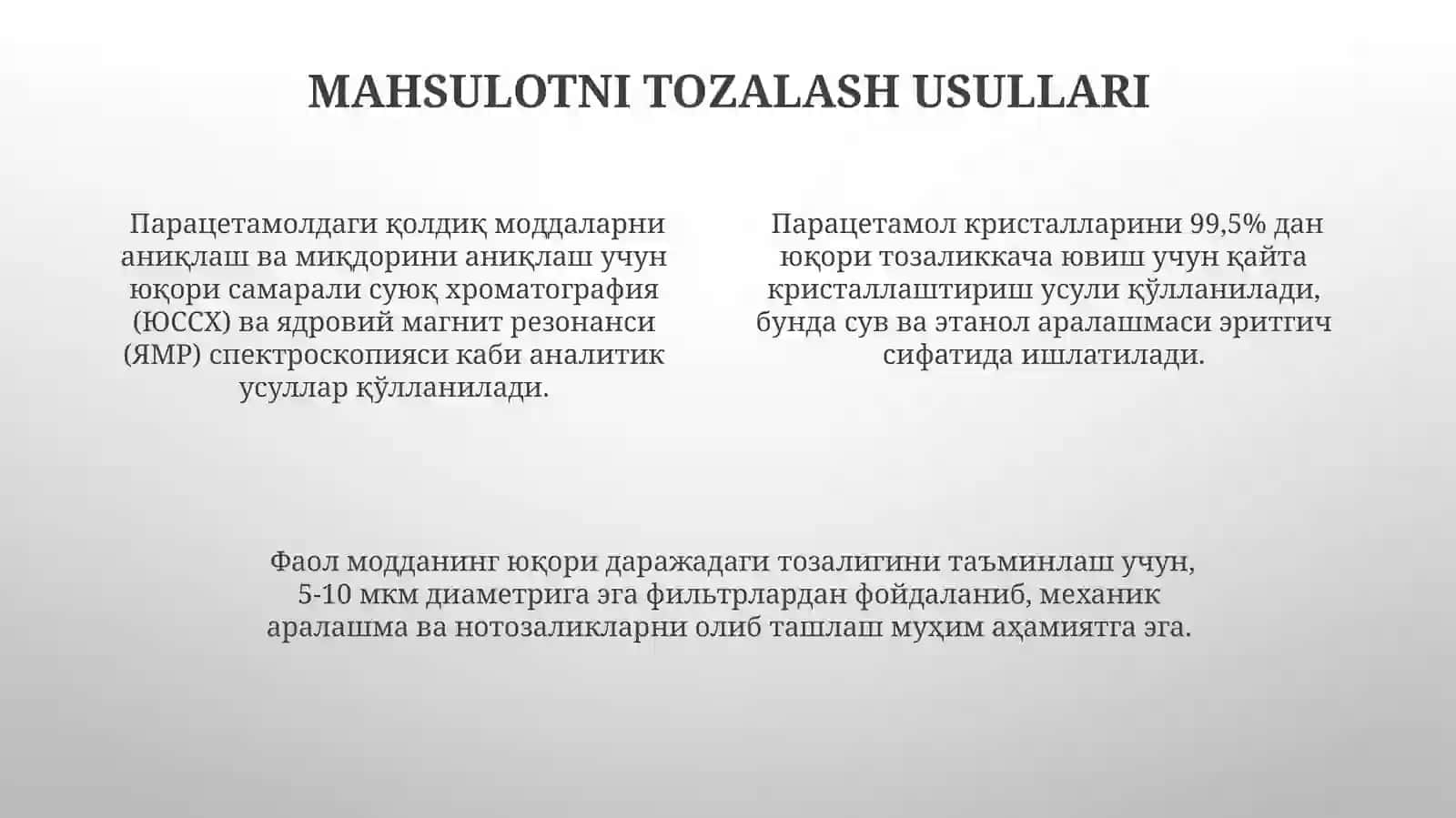 Paratsetamol sintezi 4