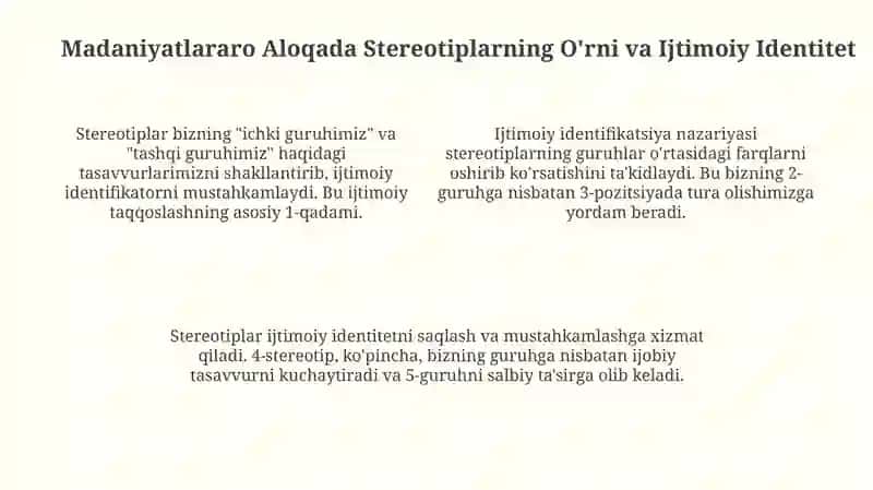 Stereotiplar va nizolar nazariyasi 4