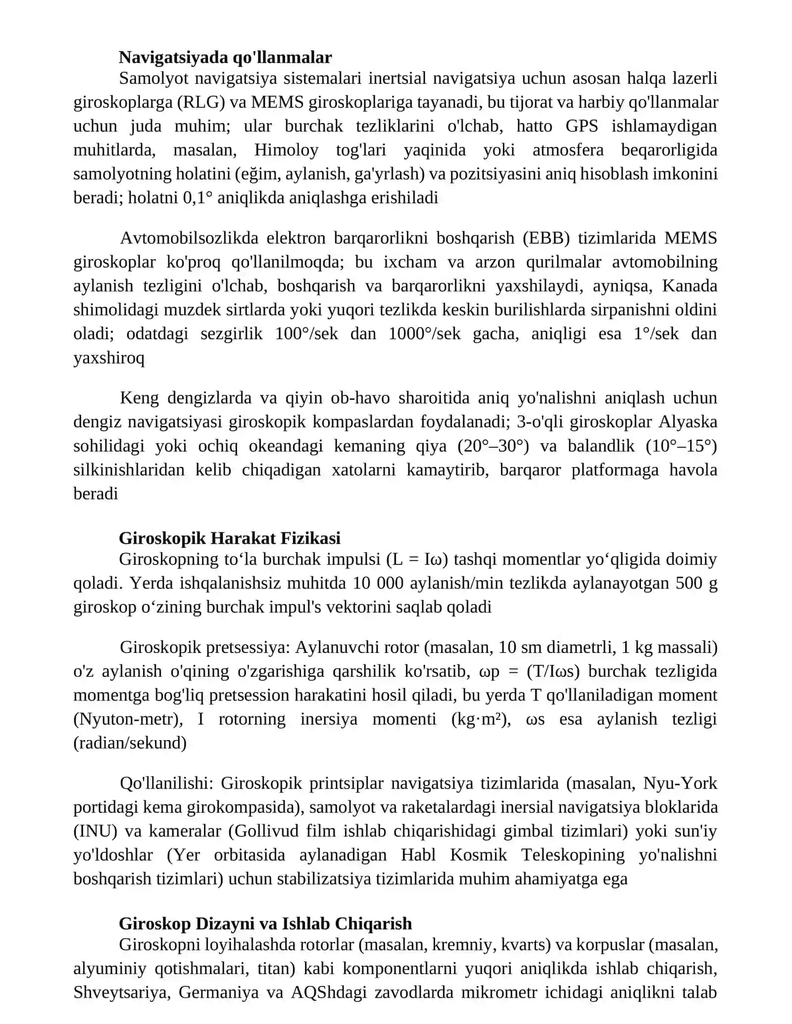 Giroskoplar 4