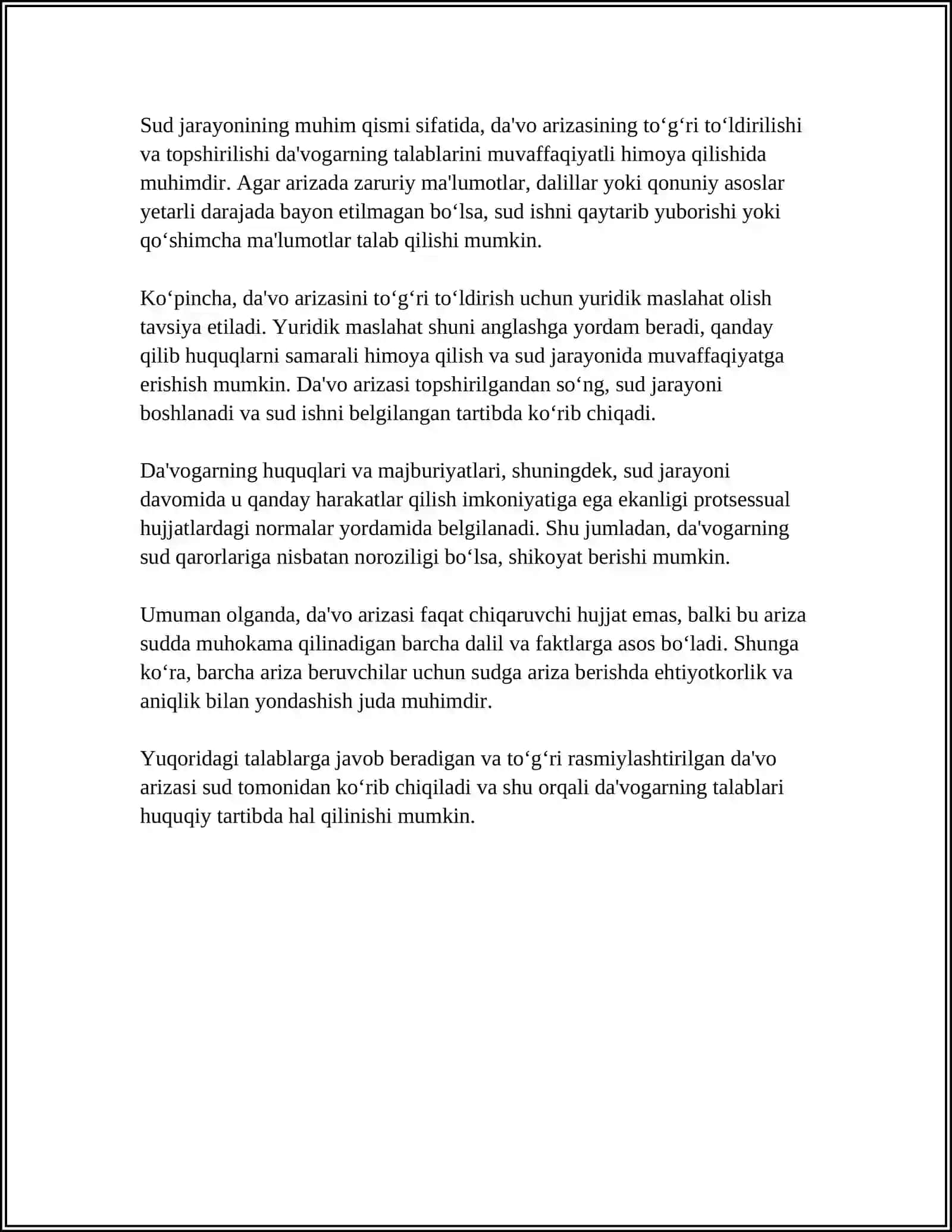 PROTSESSUAL HUJJATLAR 4