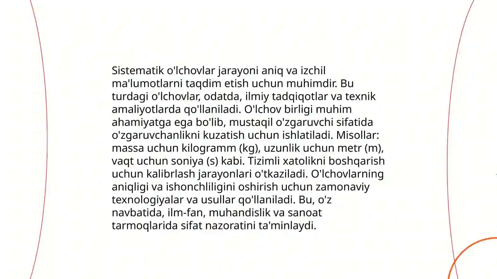 O’lchov turlari 4