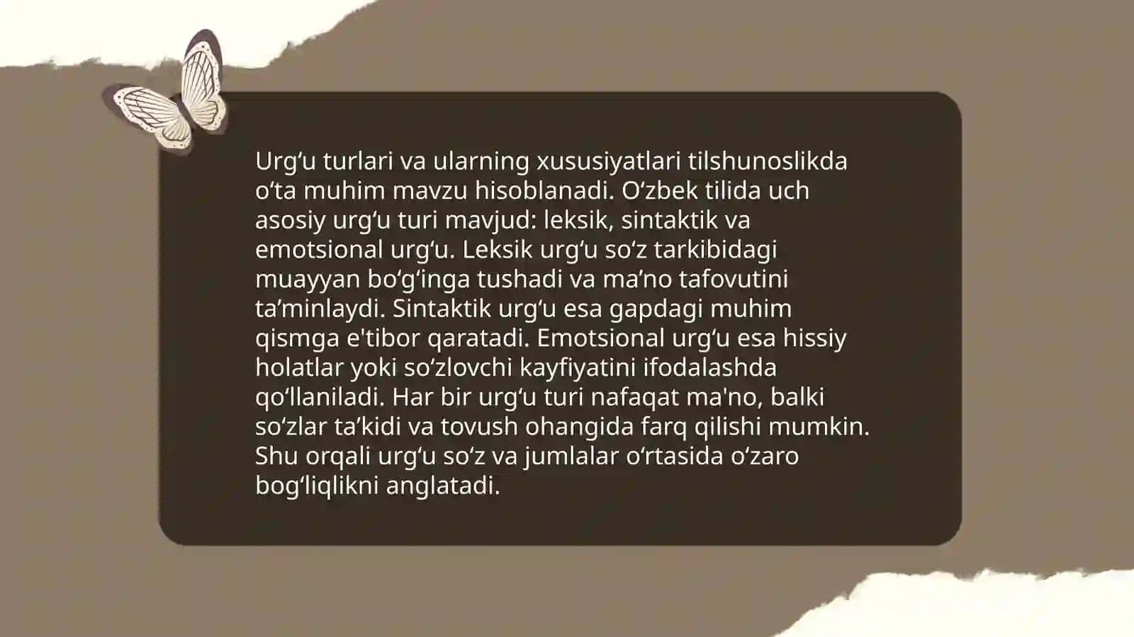 Urg‘u va bo‘g‘in 4