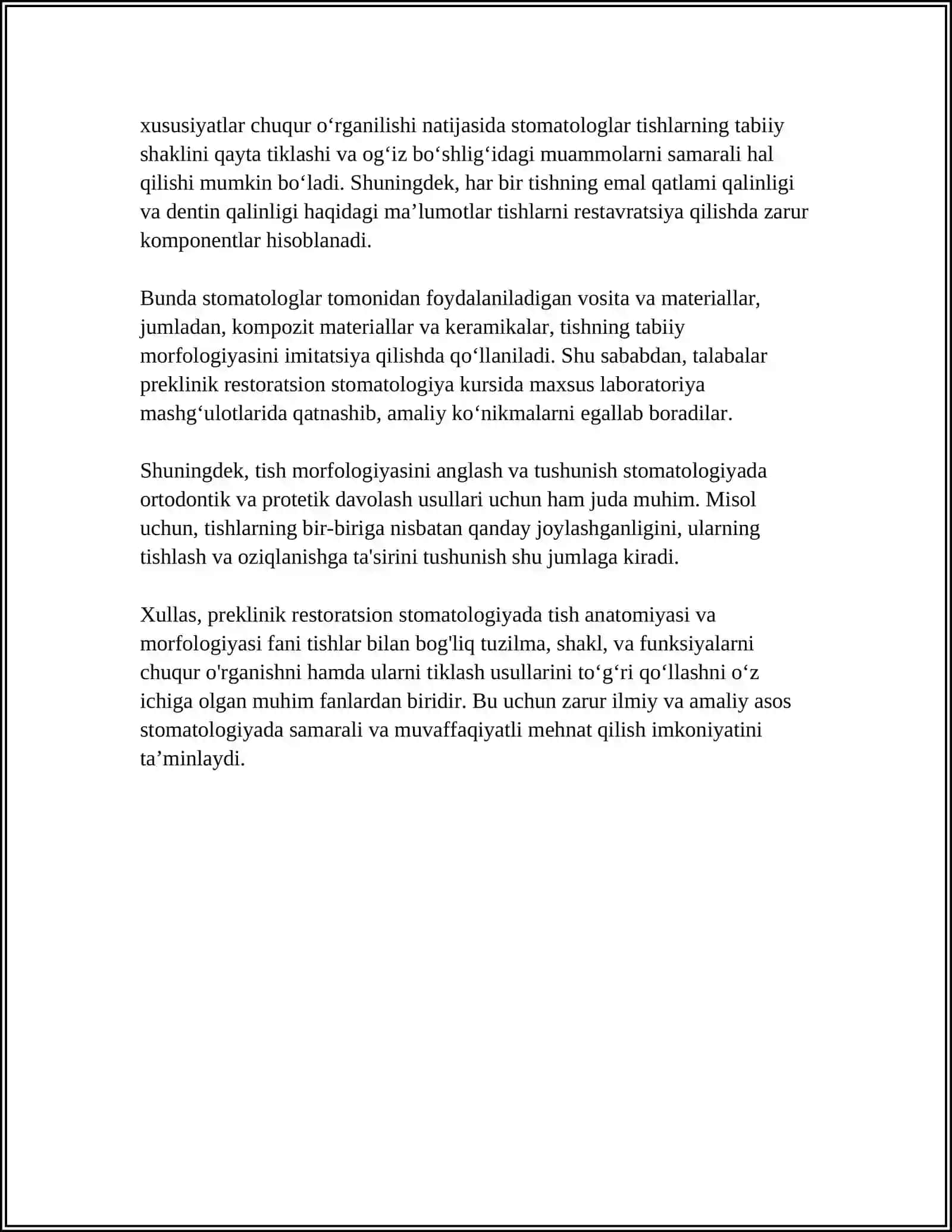 PREKLINIK RESTAVRATSION STOMATOLOGIYA 4