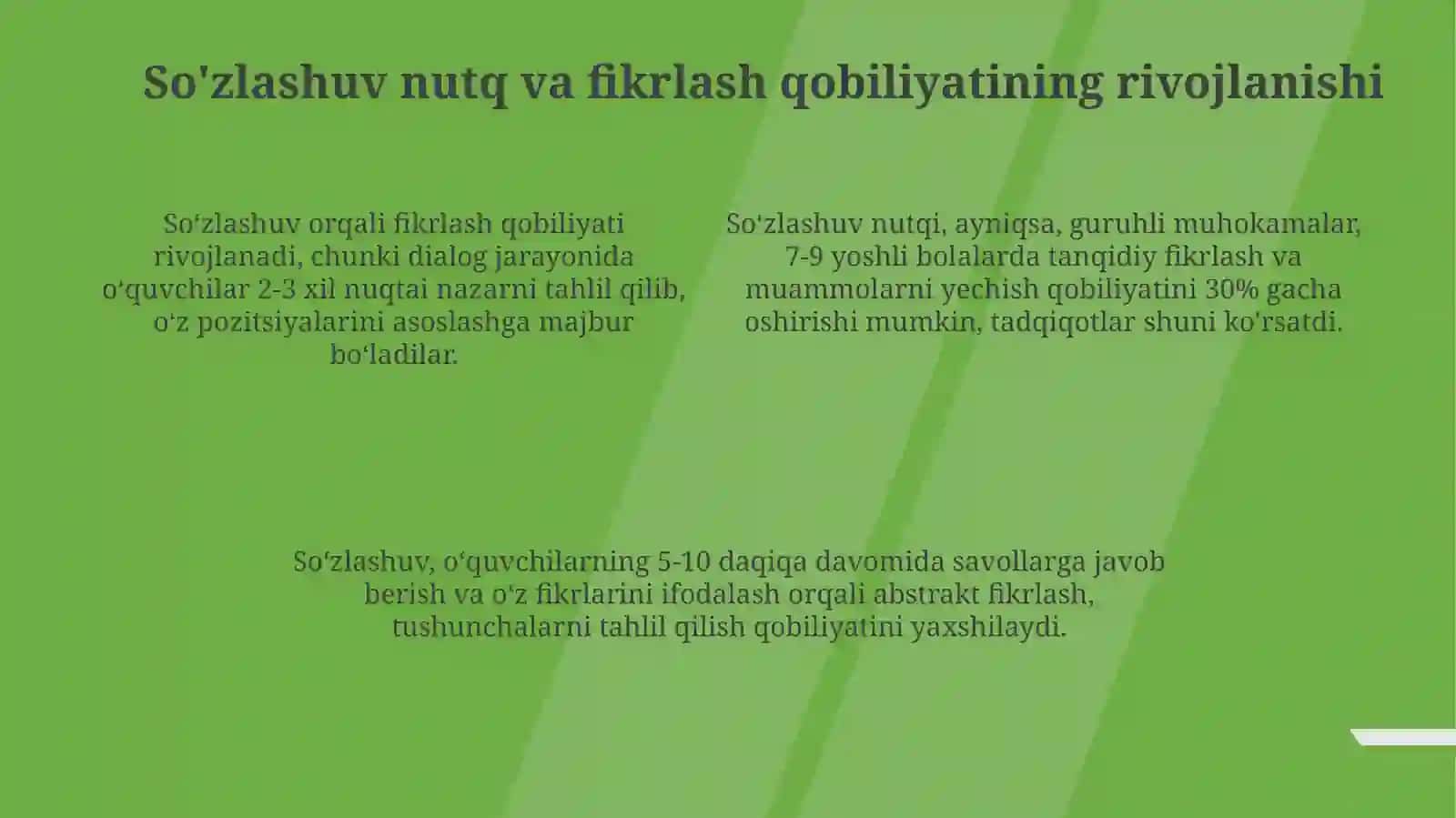 Yozma nutqning dars jaroyonidagi urni 4