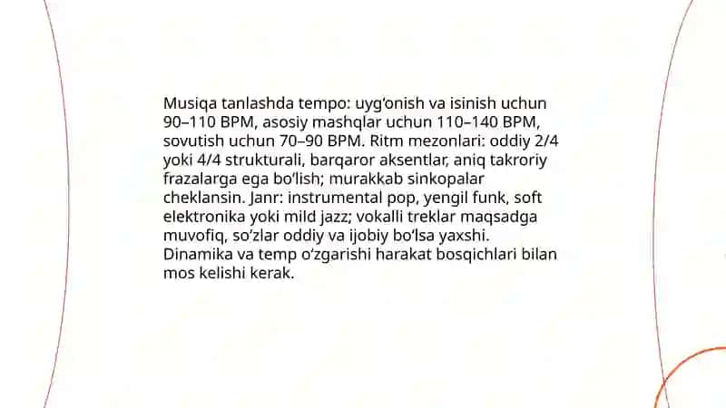Musiqaviy-ritmik harakatlar 4