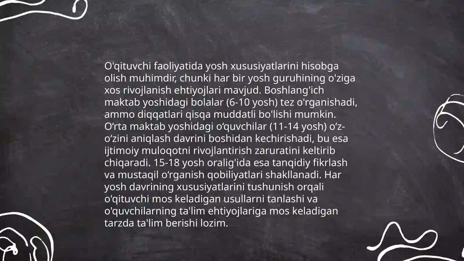 Yosh va pedagogik psixologiya 4