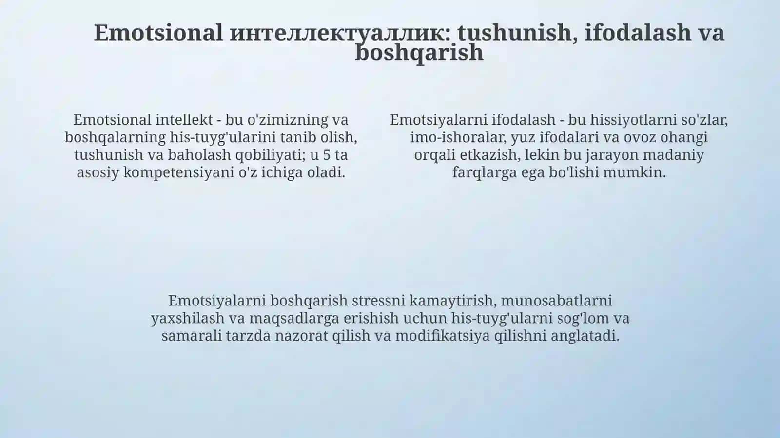 Ijtimoiy emotsional rivojlanish 4