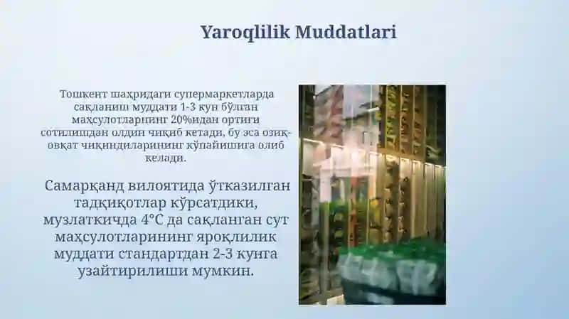 Oziq-ovqat mahsulotlarini saqlash qoidalari 4
