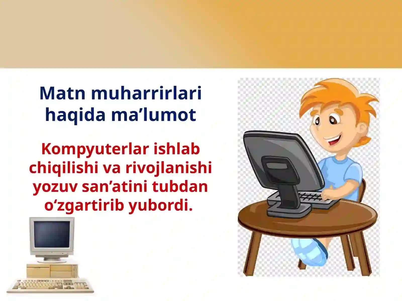 6-sinf Informatika Matn muharrirlari 4