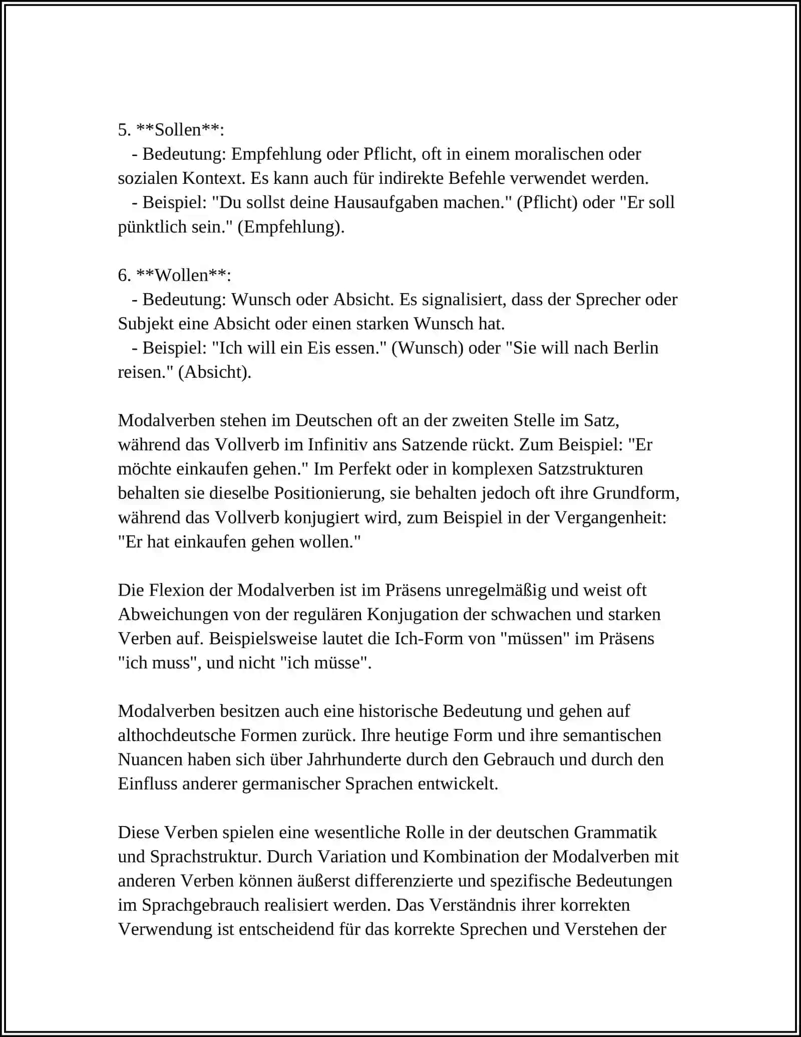 DIE BEDEUTUNG UND VERWENDUNG VON MODALVERBEN 4