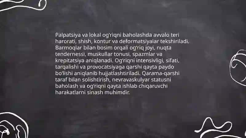 Skelet va harakat tizimini baholash 4