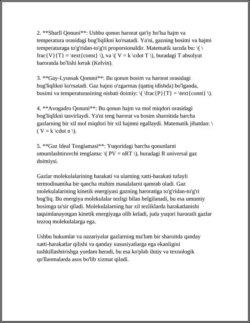 TERMODINAMIKANING QONUNLARI 4