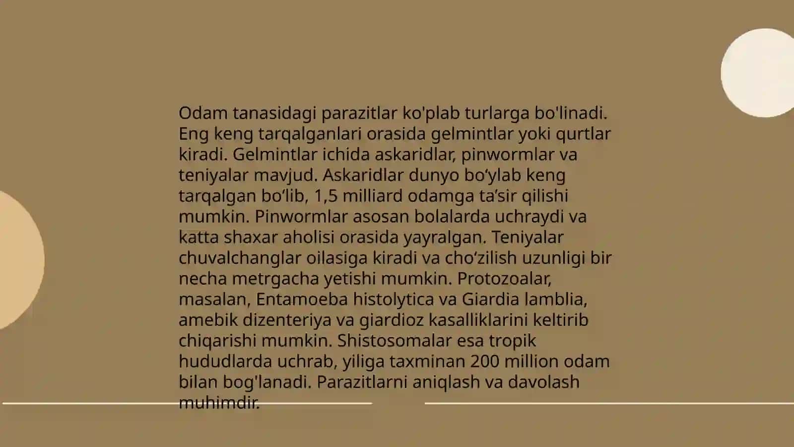 Sodda hayvonlar (odam parazitlari) 4