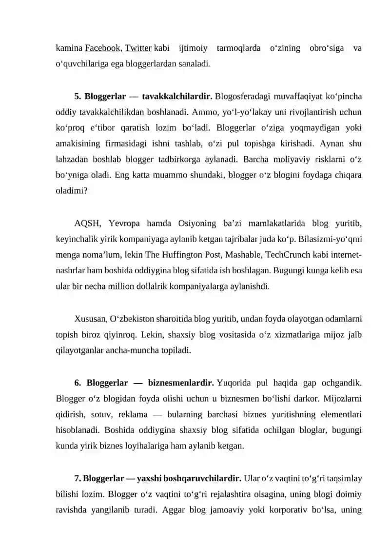 Bloger etikasi Xakker etikasi 4