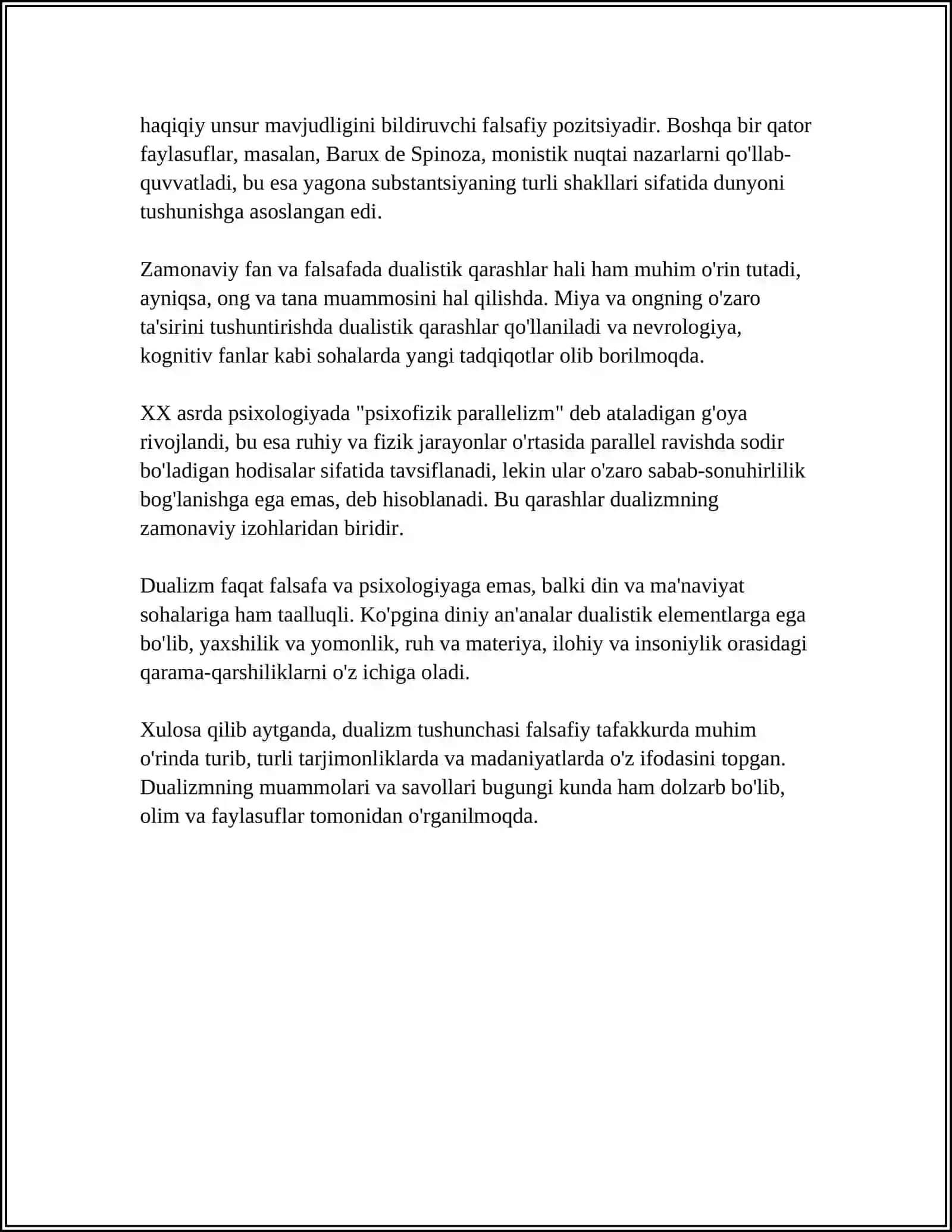 Dualizm tushunchasi va uning kelib chiqishi 4