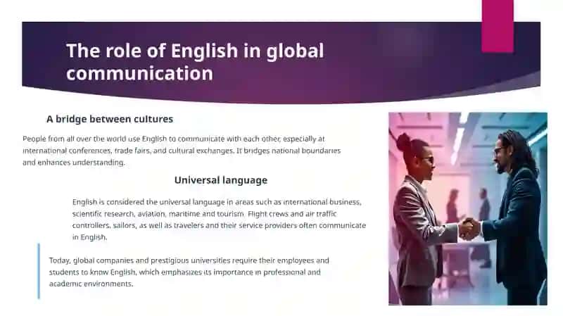 English: The language of global communication 4