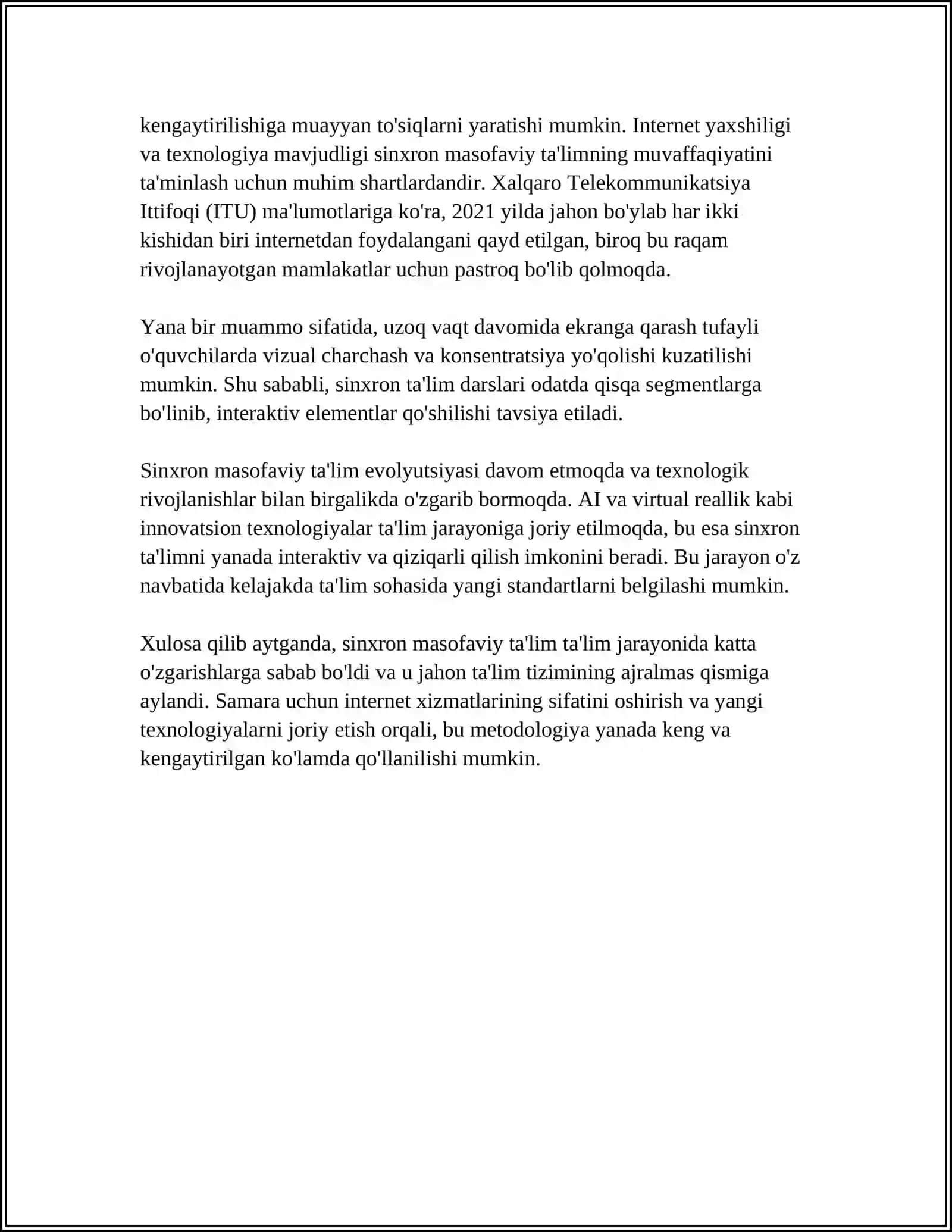 MASOFAVIY TA'LIM TURLARI VA FORMALARI 4