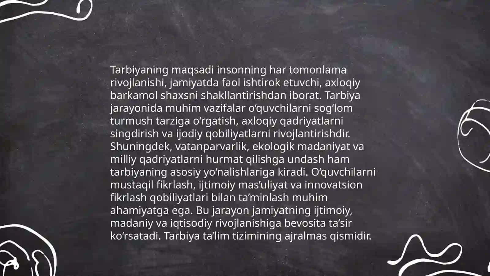 Tarbiya tushunchasi va uning mazmuni 4
