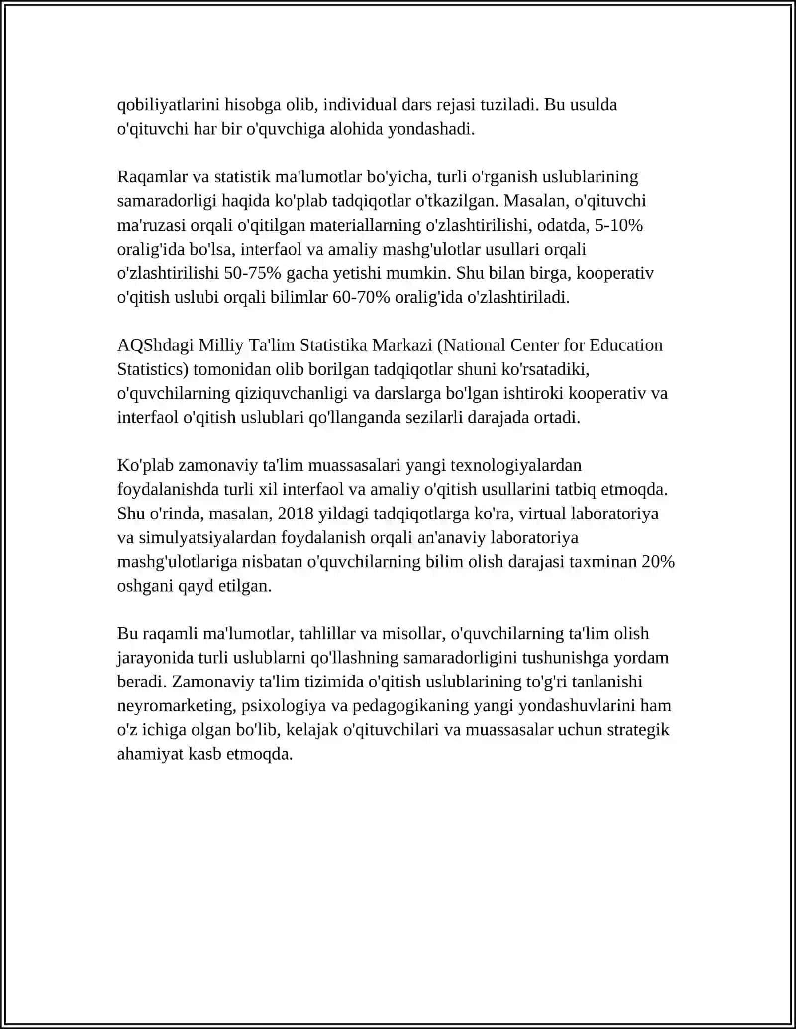 IQTIDORLILIK VA AKADEMIK O'ZLASHTIRMASLIK 4