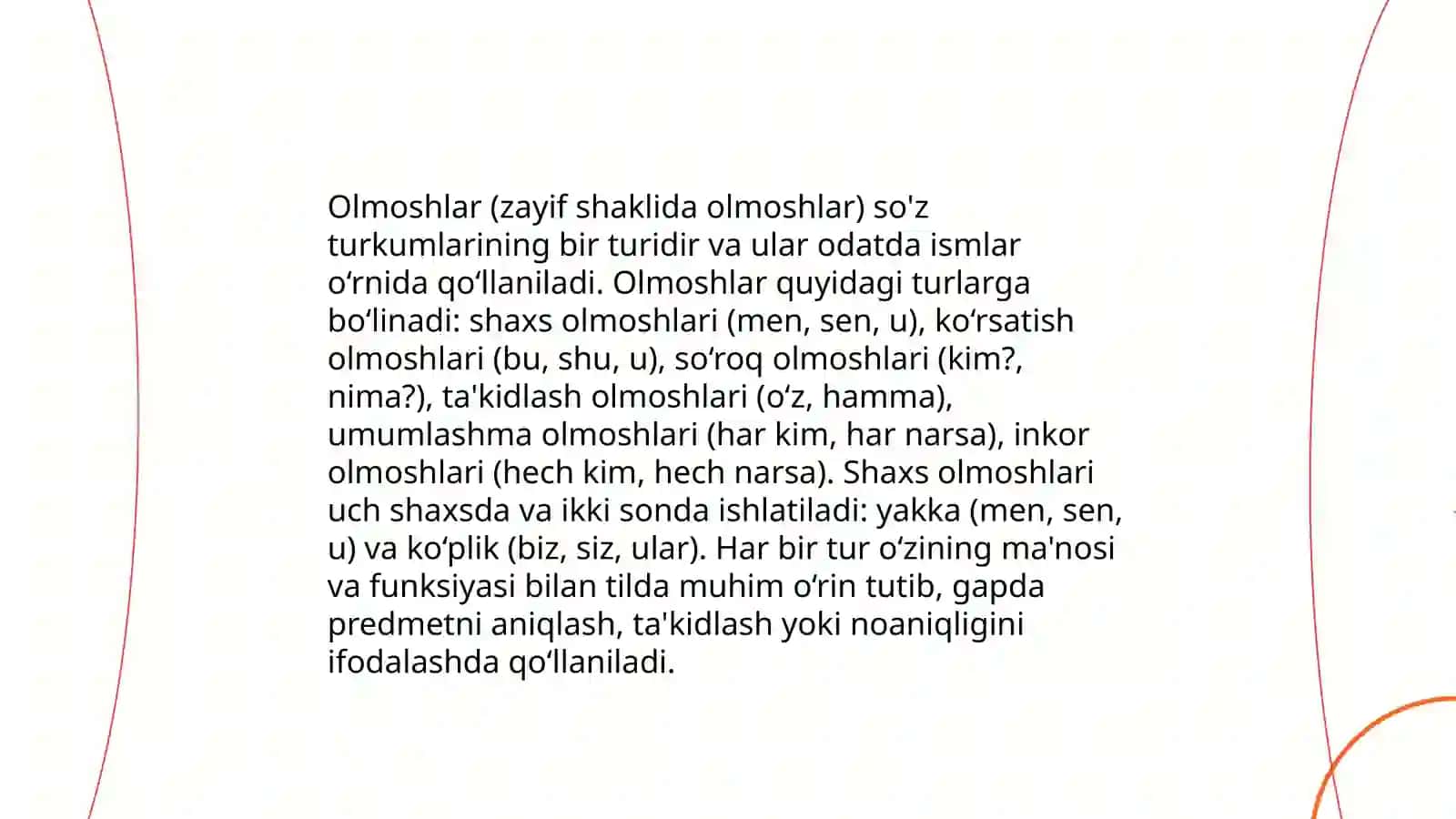 Olmoshning hususiyatlari va turlari 4
