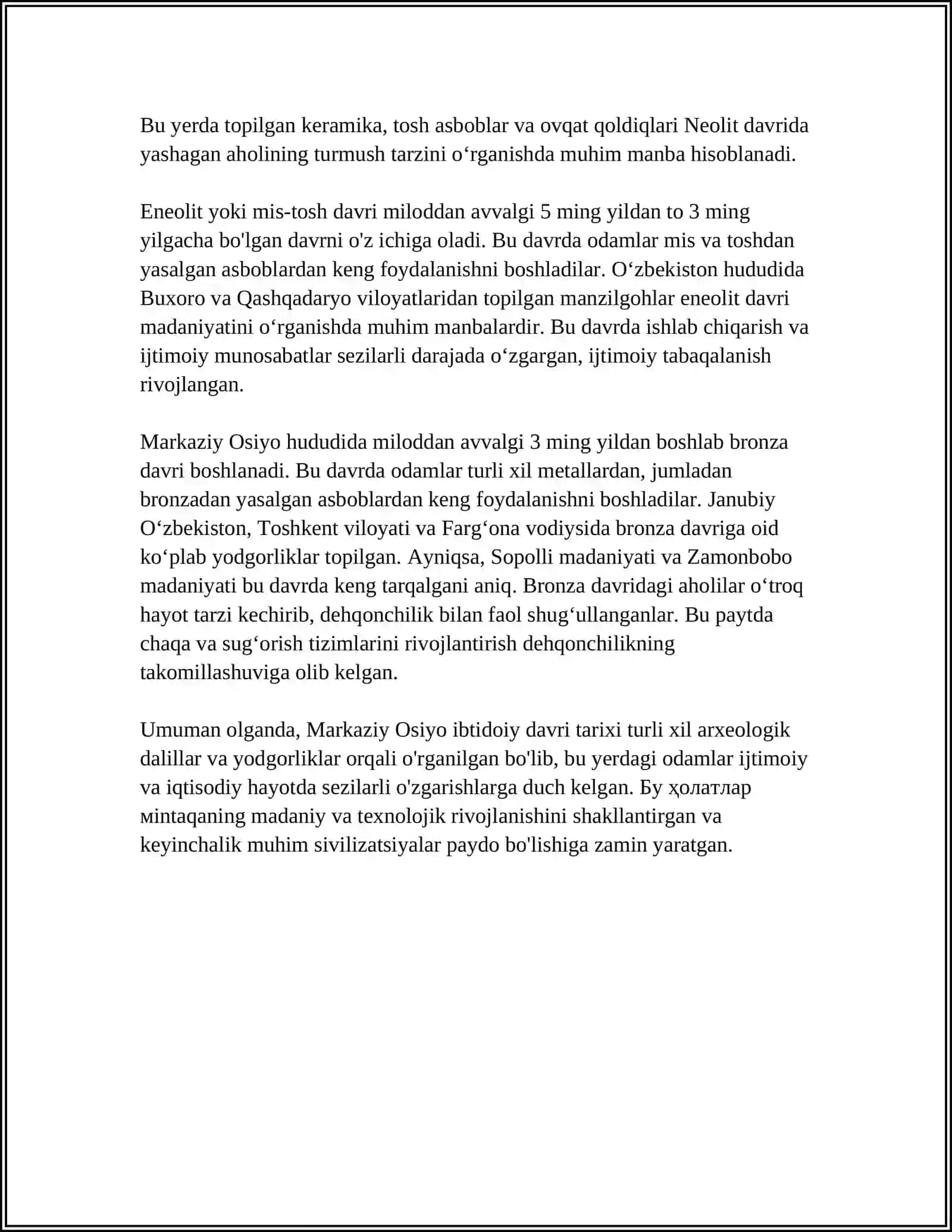 MARKAZIY OSIYONING IBTIDOIY DAVRIGA OID ADABIYOTLAR BIBLIGRAFIYASI RO‘YXATINI TUZISH 4