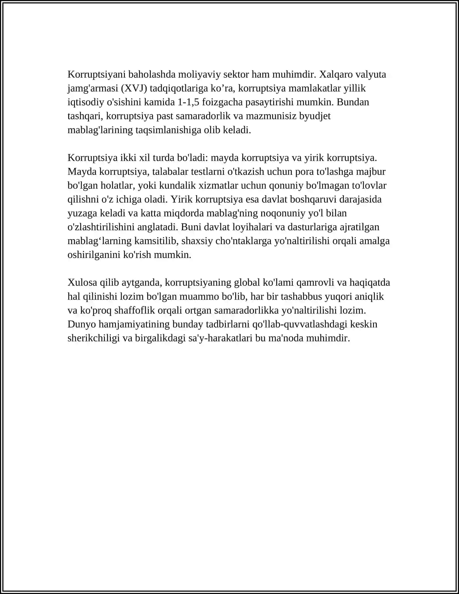 KORRUPSIYA GLOBAL MUOMMO SIFATIDA 4