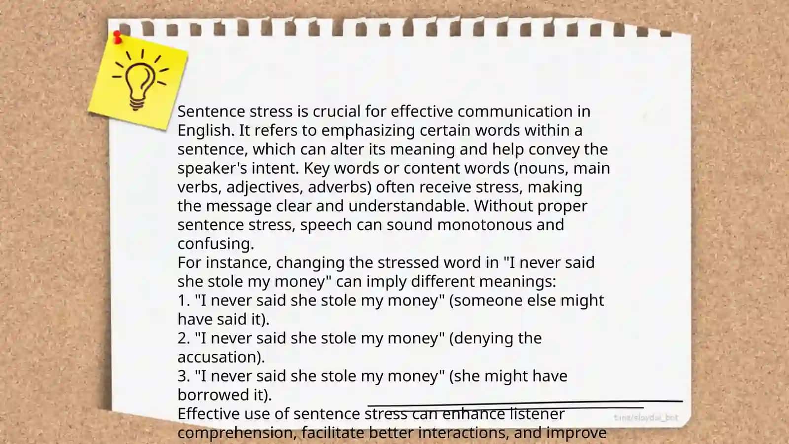 Introduction to Sentence Stress 4