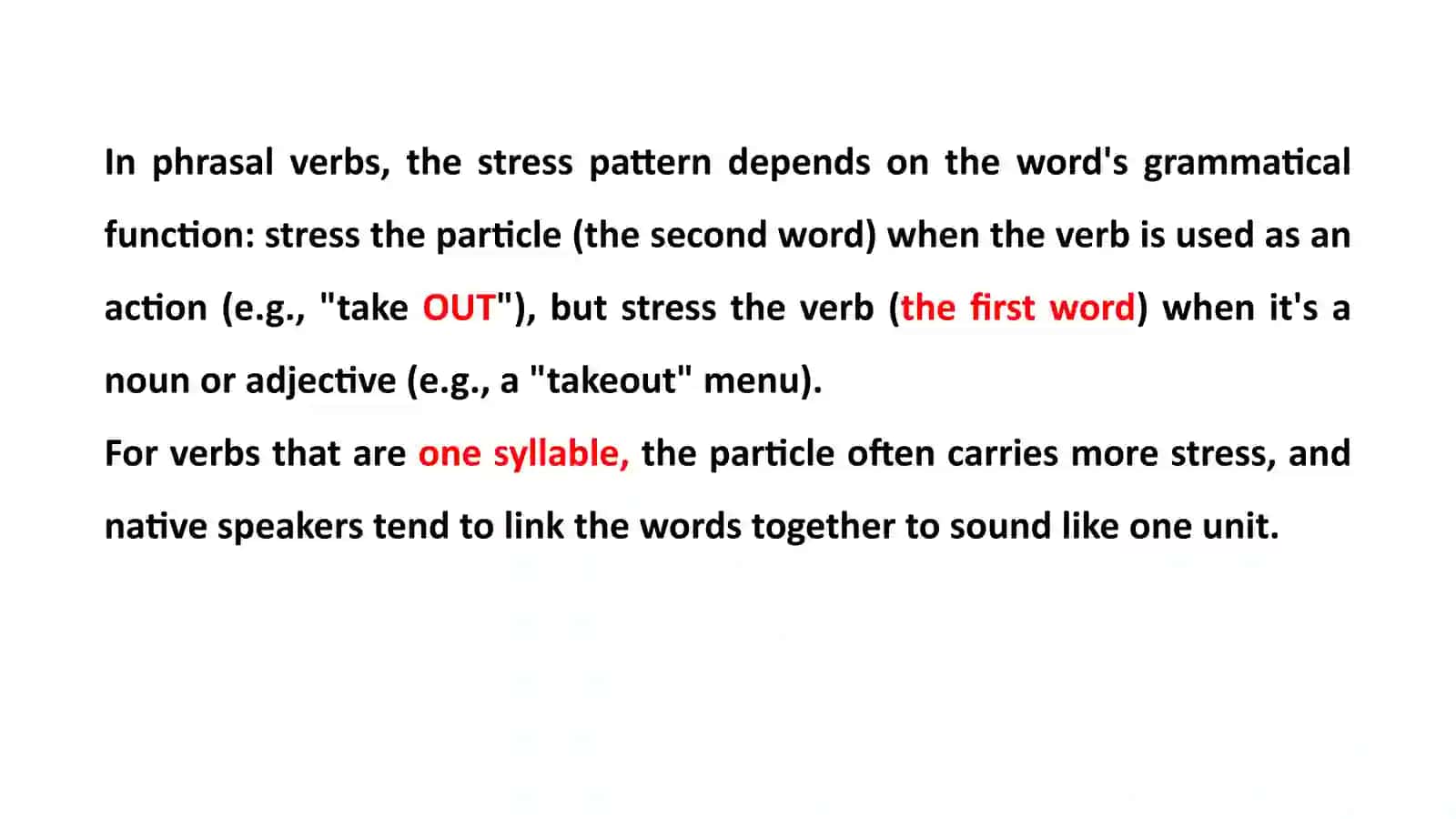 Stress in Phrasal Verbs 4