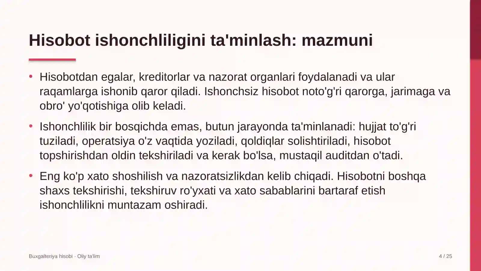 xususiy universitetlarda hisobot ishonchliligini ta'minlash 1913 4