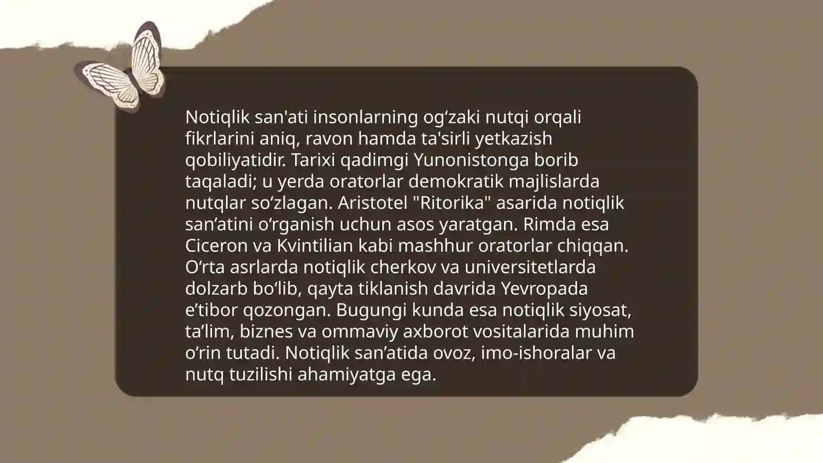 Soha notiqligiga qo'yiladigan talablar 4