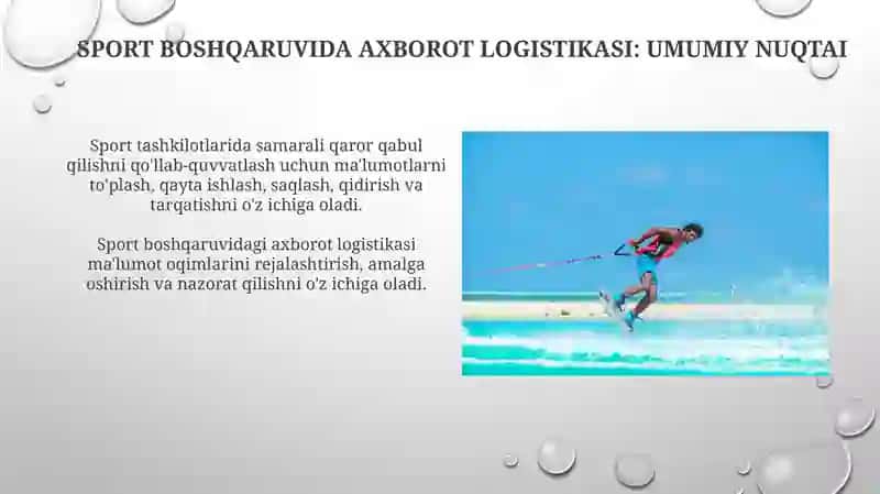 Sport sohasini boshqarishda axborot logistikasi 4