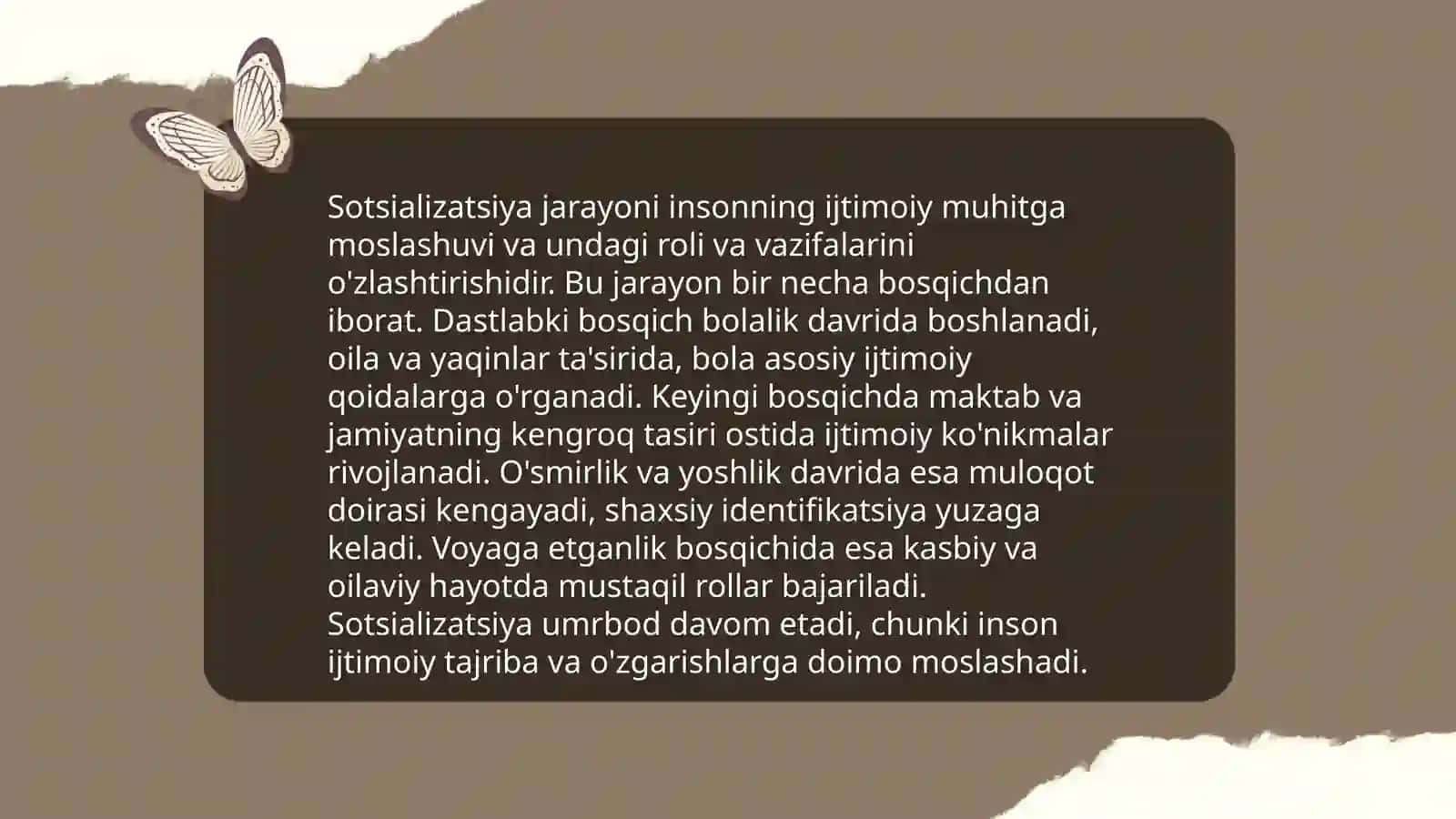 Oilaviy sotsializatsiya: bosqichlari, institutlari, ta’sir imkoniyatlari 4