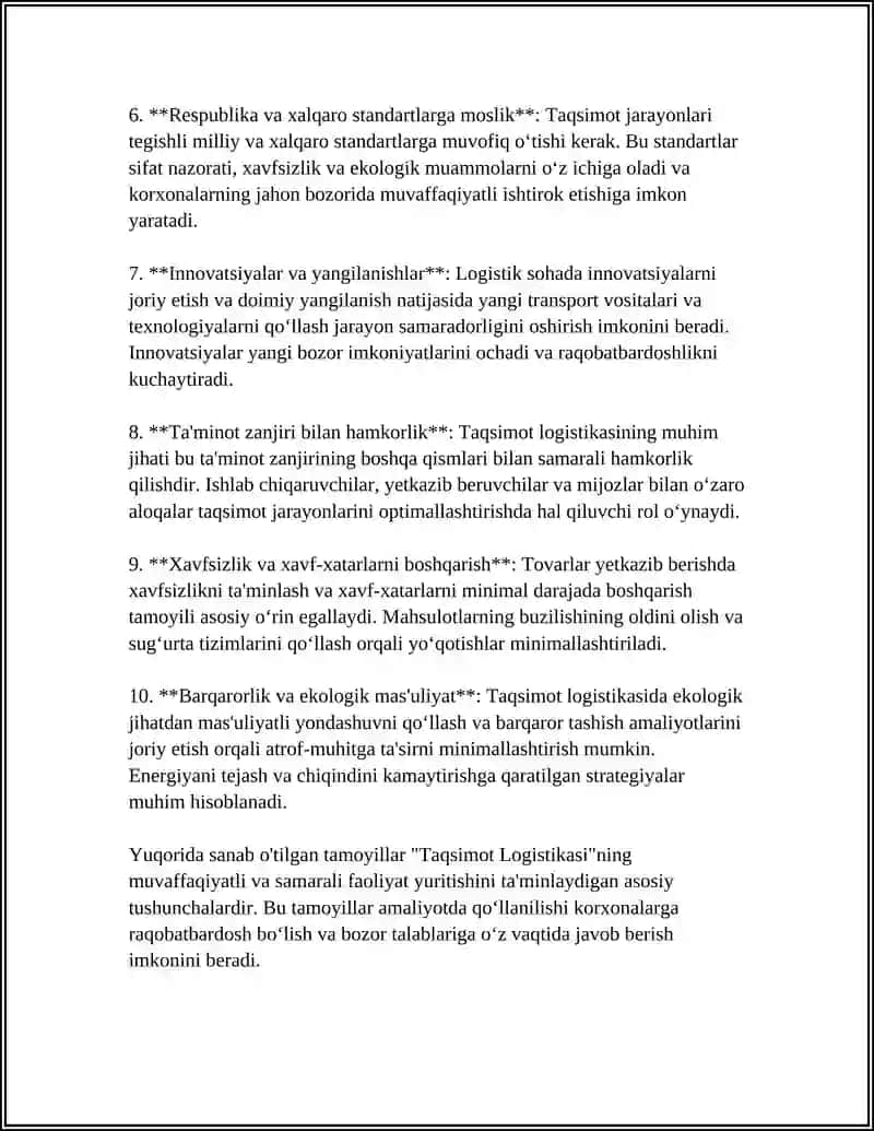 TAQSIMOT LOGISTIKASI 4