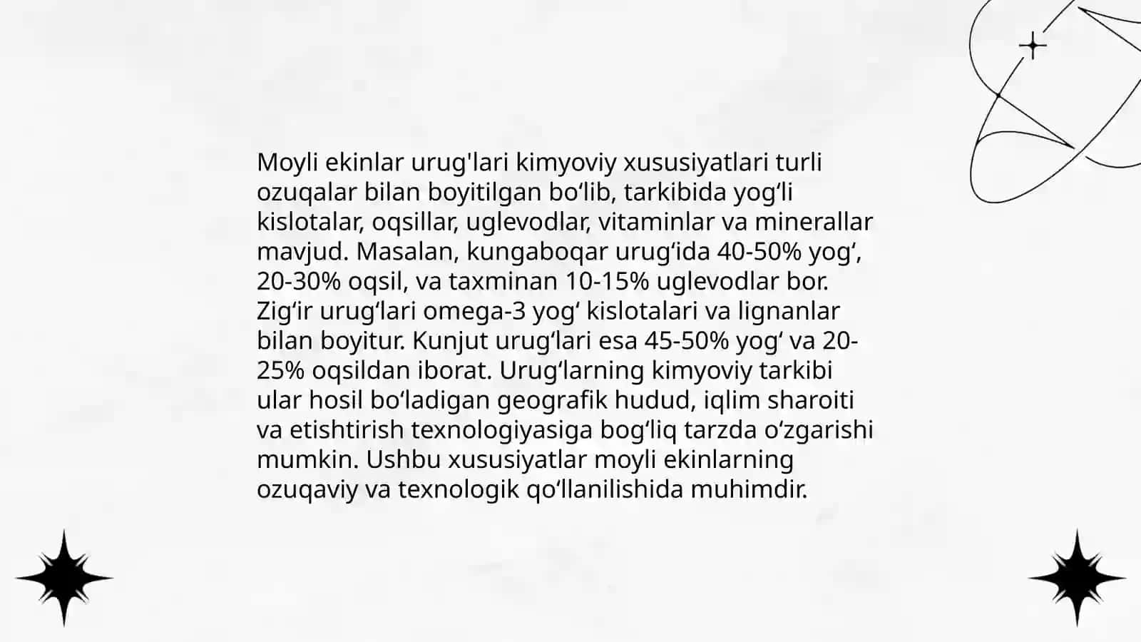Moyli ekinlar uruģlarining tuzilishi 4