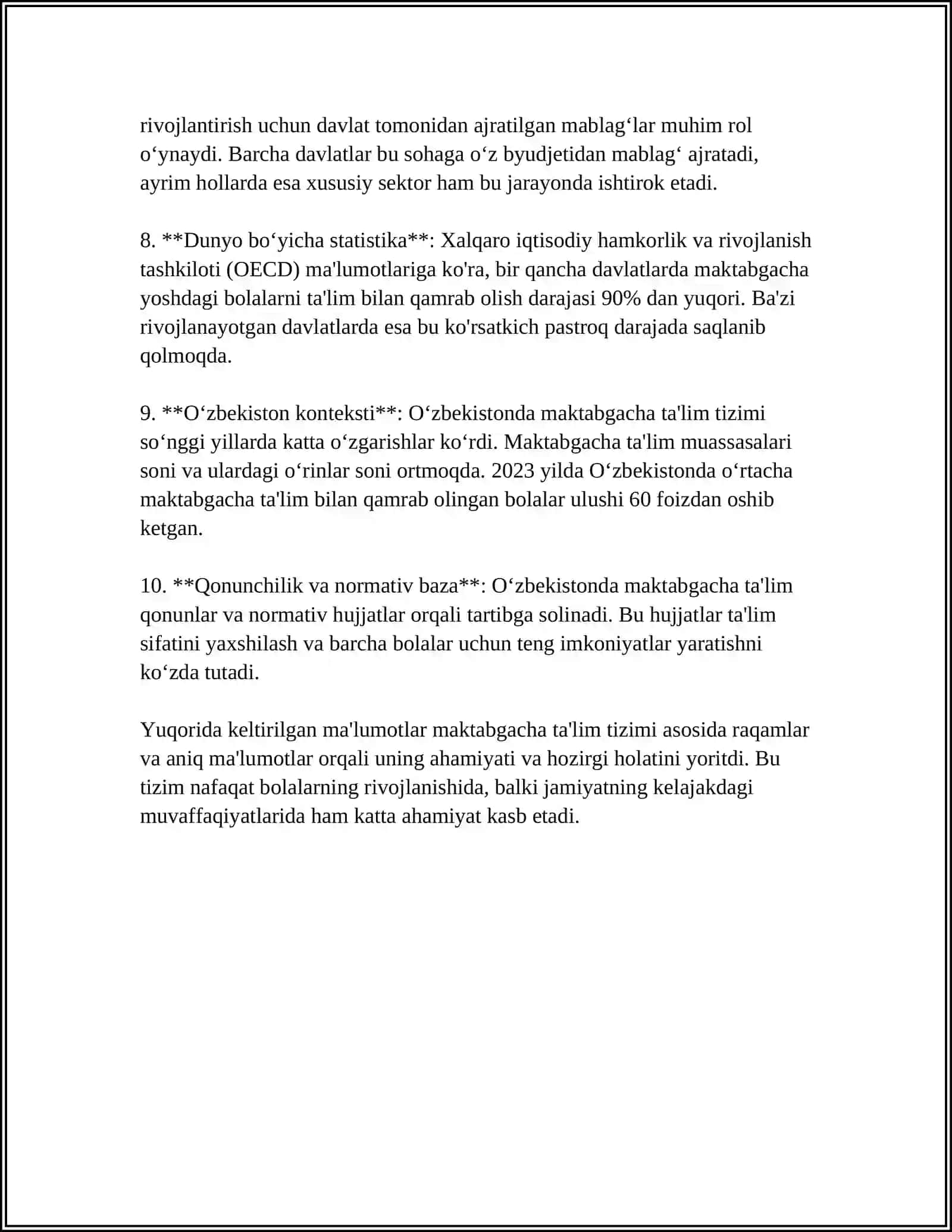 O'ZBEKISTON RESPUBLIKASI TA'LIM TIZIMI 4