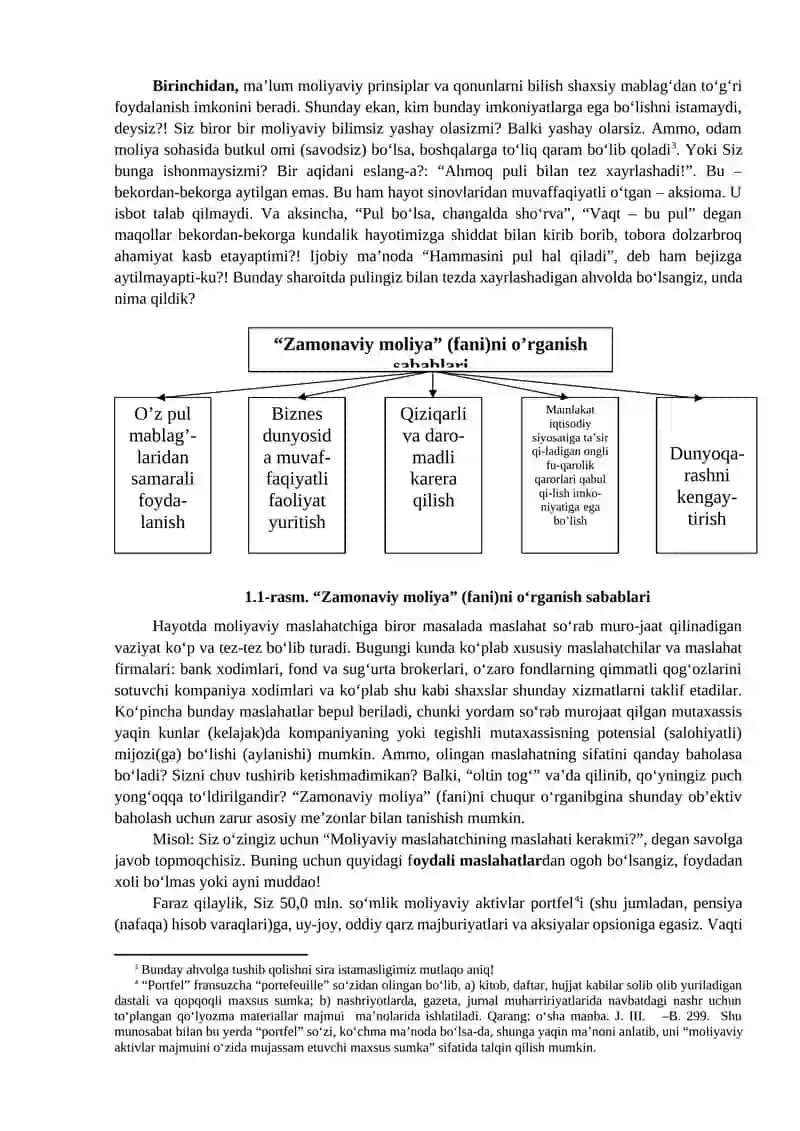 1-MODUL. MOLIYANING FUNDAMENTAL (TUB) ASOSLARI 4