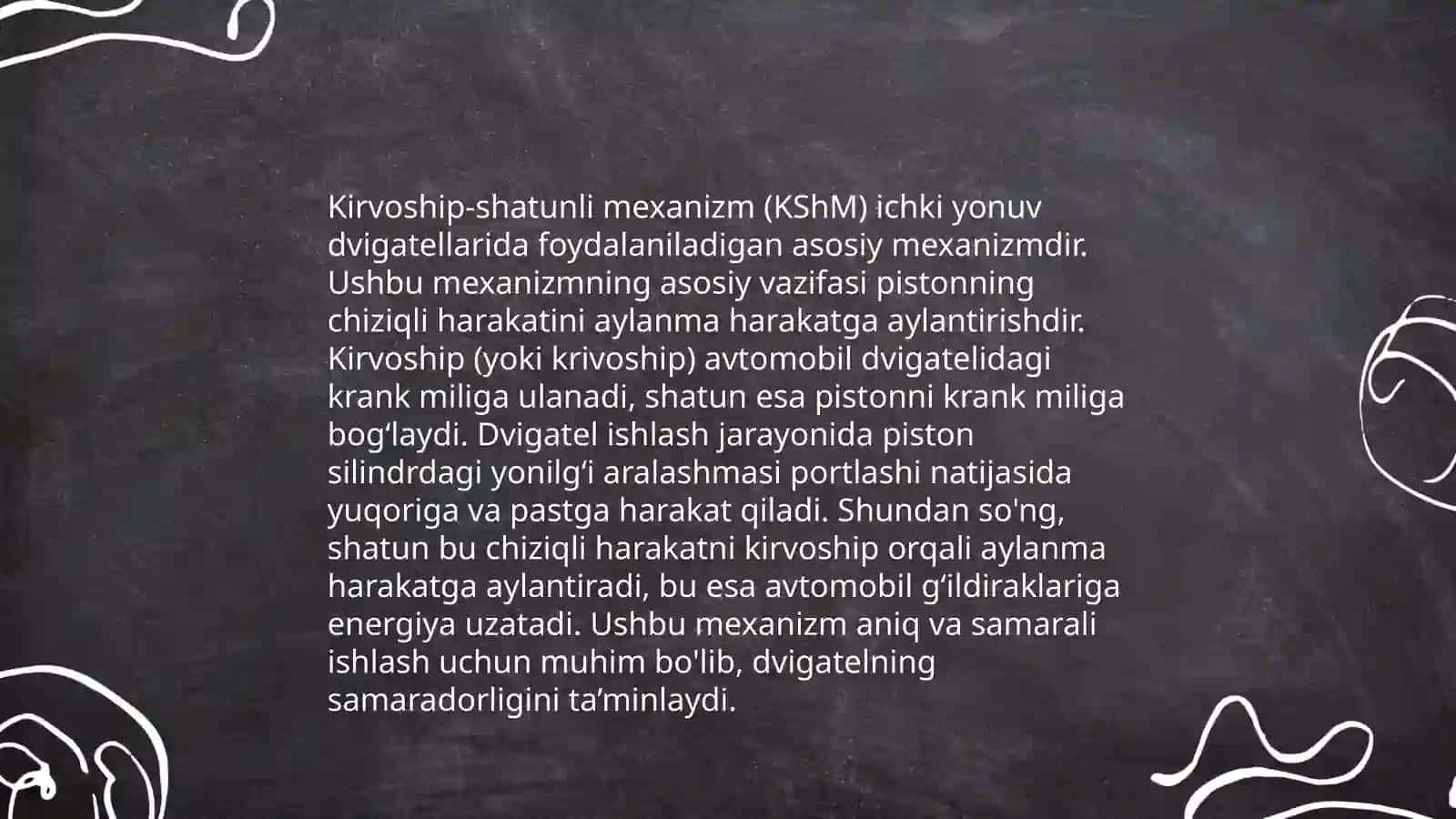 Kirvoship shatunli mehanizim 4