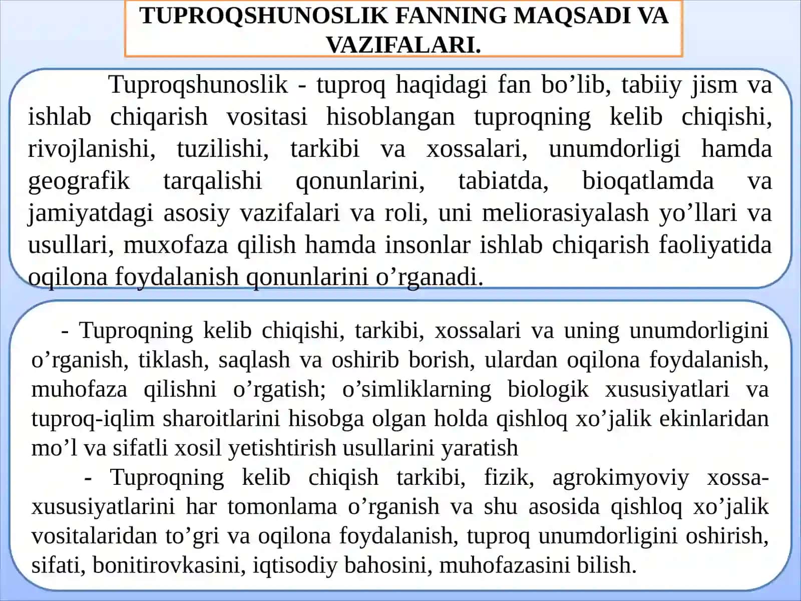 TUPROQSHUNOSLIK FANINING RIVOJLANISH TARIXI 4