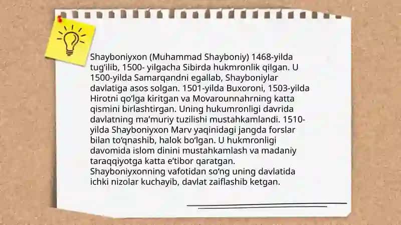 Shayboniylar va Ashtarxoniylar 4