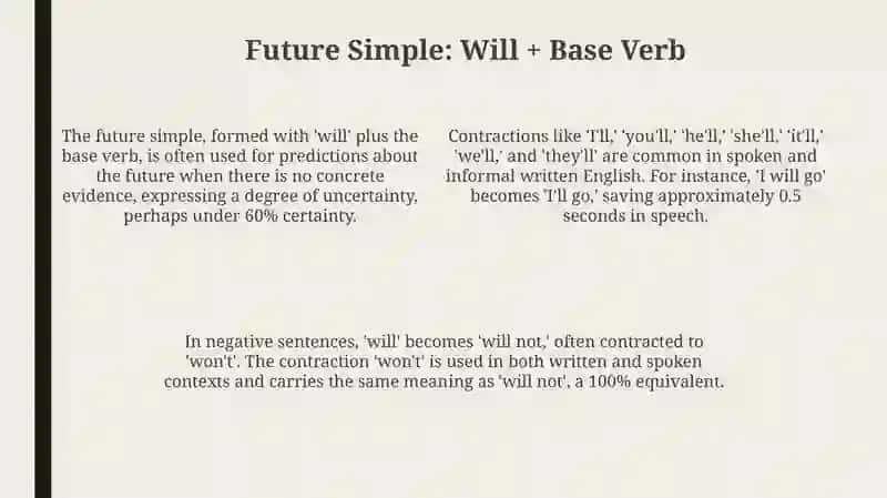 Future Simple vs. To Be Going To 4