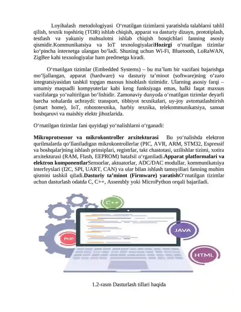Dasturlash muhitlari va loyihalash texnologiyalari 4