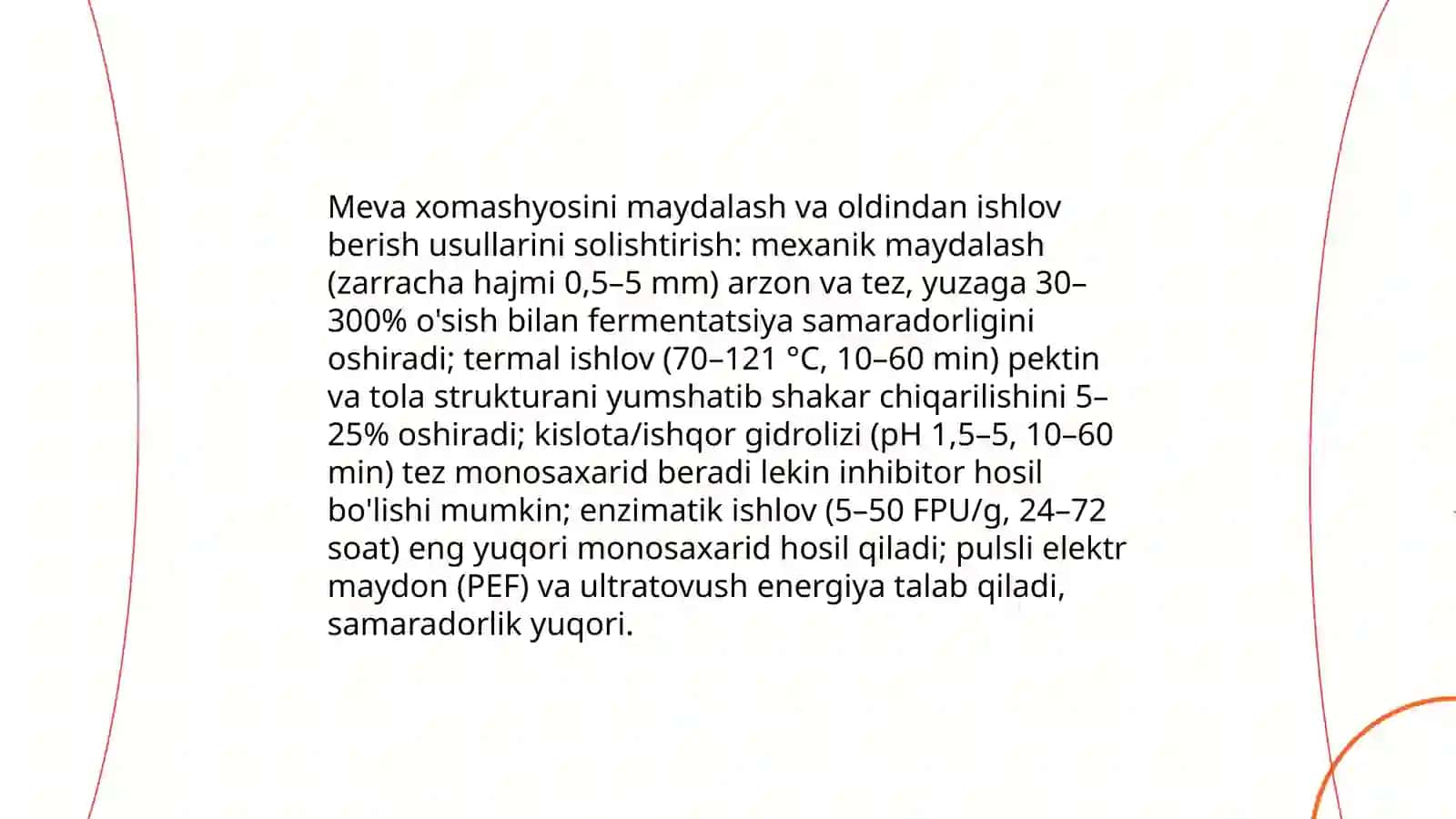 Mahalliy mevalardan bioetanol ishlab chiqarish tajribasi 4
