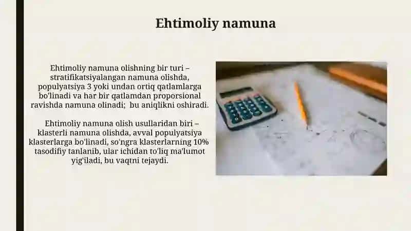 Namuna olish tushunchasi 4