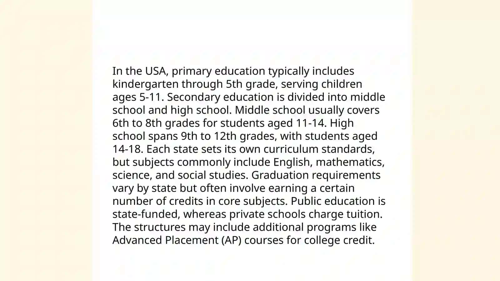 Education system of USA 4