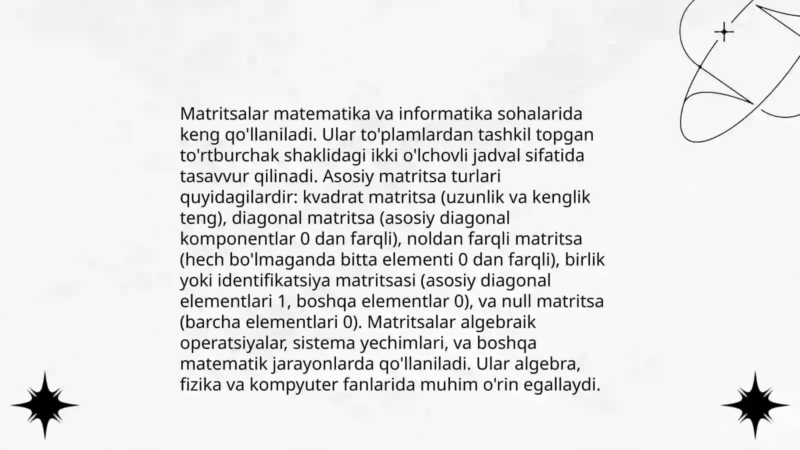 Matritsa tushunchasi 4