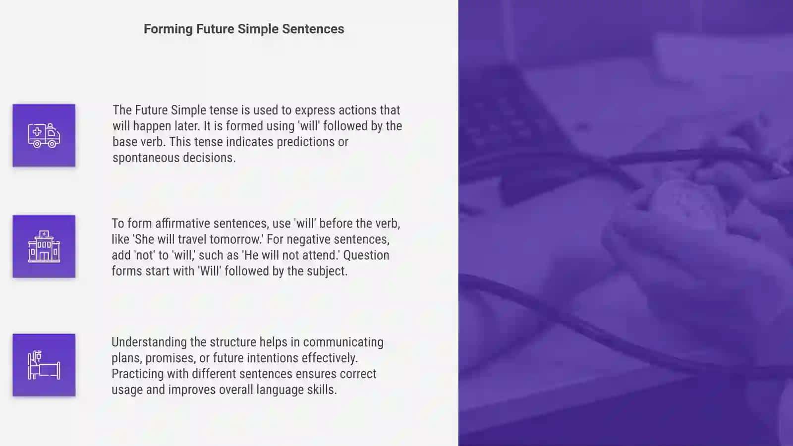 Future simple Tense 4