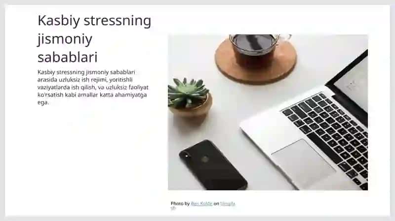 Kasbiy stress 4